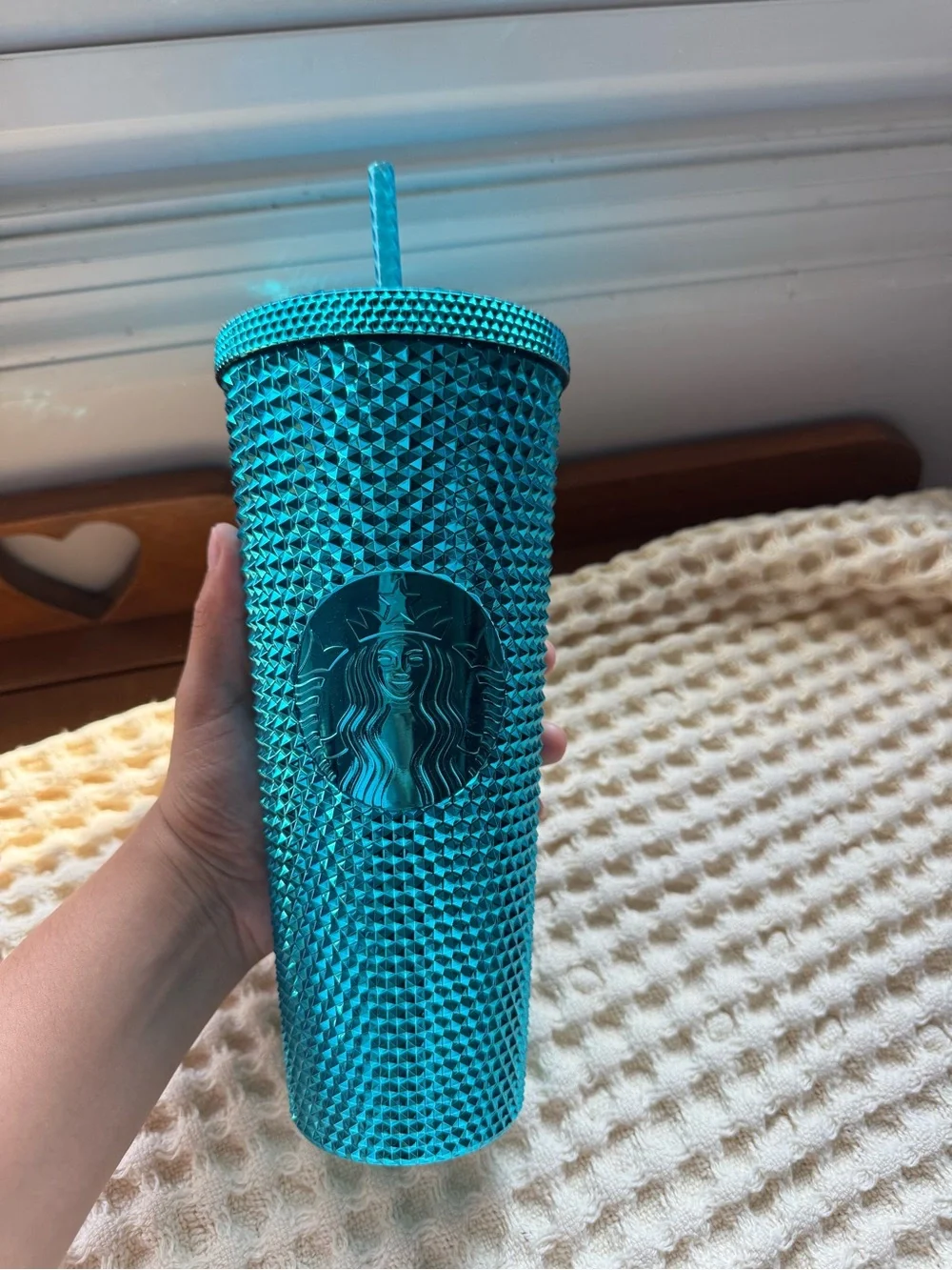 Starbucks Teal 24oz Studded Cold Cup Tumbler